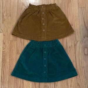 Bundle of Two Crewcuts Corduroy Skirts